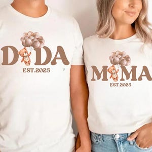 Custom Mama Bear & Dada Bear Shirts: Matching Family Baby Shower