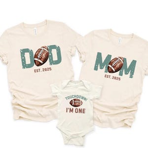 Personalized Football 1st Birthday Shirt Family Matching Football Theme Birthday Shirts Custom 1st Birthday Outfit Boy First Birthday Outfit