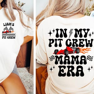 Custom Race Car Birthday Shirt: Pit Crew Family Matching Tees