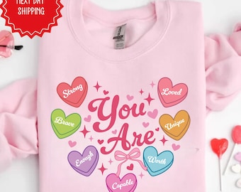 Cute Valentines Sweatshirt, Be Mine Sweatshirt, Valentines Day, Conversation Hearts Shirt, I Love You Shirt, Heart Candy Shirt, Couple Shirt