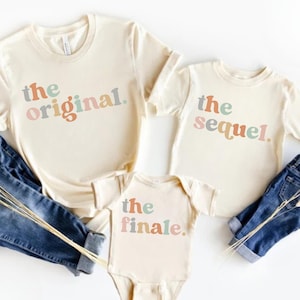 Matching Family Shirts,Siblings Shirts,Original Sequel Finale Plot Twist Tees,Matching Siblings,Kids And Parents Shirt,New Baby Announcement
