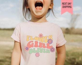 Personalized Flower Girl Shirt, Flower Girl Proposal Shirt, Wedding Shirt, Junior Bridal Party, Flower Girl Gift, Custom Flower Girl Top