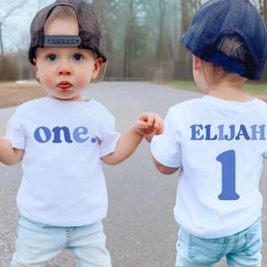 Personalized 1st Birthday For Boy Shirt, Custom First Birthday Gifts For Babies 1st Birthday Boy Outfit, One Year Birthday Shirt, 1st Shirt