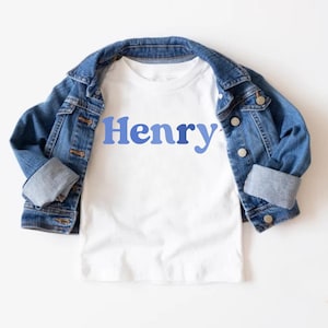 Custom Kids Name Shirt Boy, Personalized Name Bodysuit or T-shirt Gift for Toddler Personalized Baby Name Shirt Toddler Birthday Gift Shirt