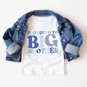 Promoted To Big Brother Shirt, Big Brother Pregnancy Announcement Shirt Toddler Brother Sweatshirt Big Brother Gift Big Brother Announcement