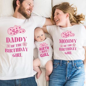 First Rodeo Birthday Shirts: Custom Cowgirl Family Matching Outfits