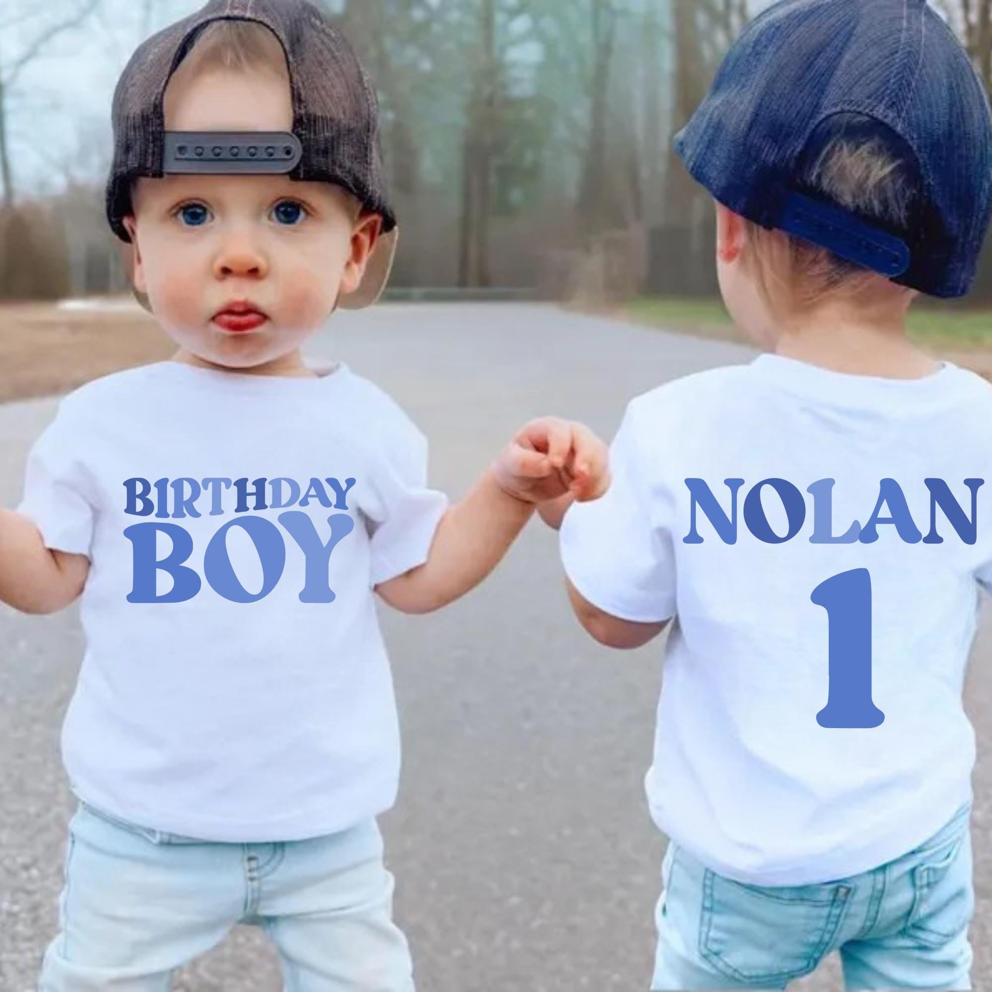 Personalized Name Birthday Boy Toddler Shirt, Custom Birthday Boy Gift, Custom Gift for Birthday Party, 1st 5st birthday boy First Birthday