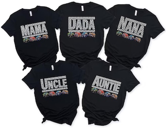 Monstertruck-Familie, die Hemden zusammenpasst Grube Crew-Shirt Monster-Truck-Shirt Jungen-Geburtstags-Party-Shirt Monster-Truck-Liebhaber Geschenk Monster-Truck-T-Shirt