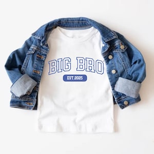 Custom Big Brother Est Shirt, Big Brother Pregnancy Announcement Shirt,Toddler Brother Sweatshirt, Big Brother Gift Big Brother Announcement
