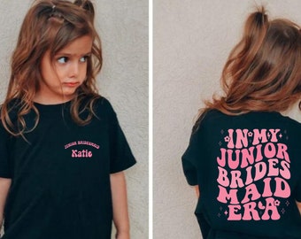 Personalized Junior Bridesmaid Shirt Custom Wedding Junior Bridesmaid Shirt, Flower Girl Proposal Shirt, Wedding Shirt, Junior Bridal Party