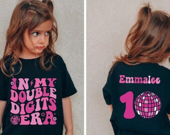 Chemise personnalisée 10e anniversaire : cadeau de l'époque à deux chiffres