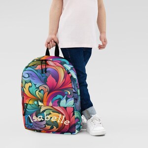 Sac fantaisiste abstrait et coloré ! Personnalisé avec votre propre nom ou ce que vous aimez !