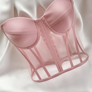 Treat ürself tulle bustier pink ビスチェ treat ürself tulle bustier ビスチェ ピンク
