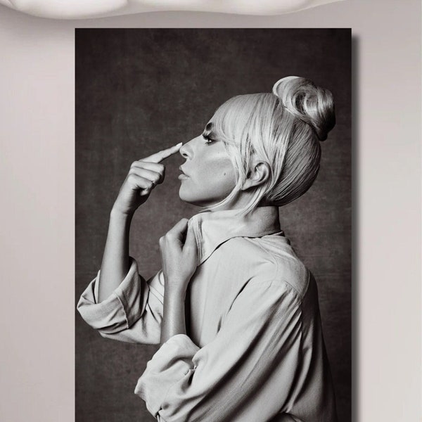 Lady Gaga Filmplakat, Premium Musik Kunst, Druck Musik Poster Musikdruck, Ästhetisches Poster, Lady Gaga Druck Leinwand Poster Dekor Wandbilder