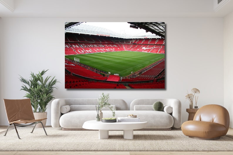 Manu Stadium, Old Trafford Football Stadium Wall Art, MU Stadium Wall