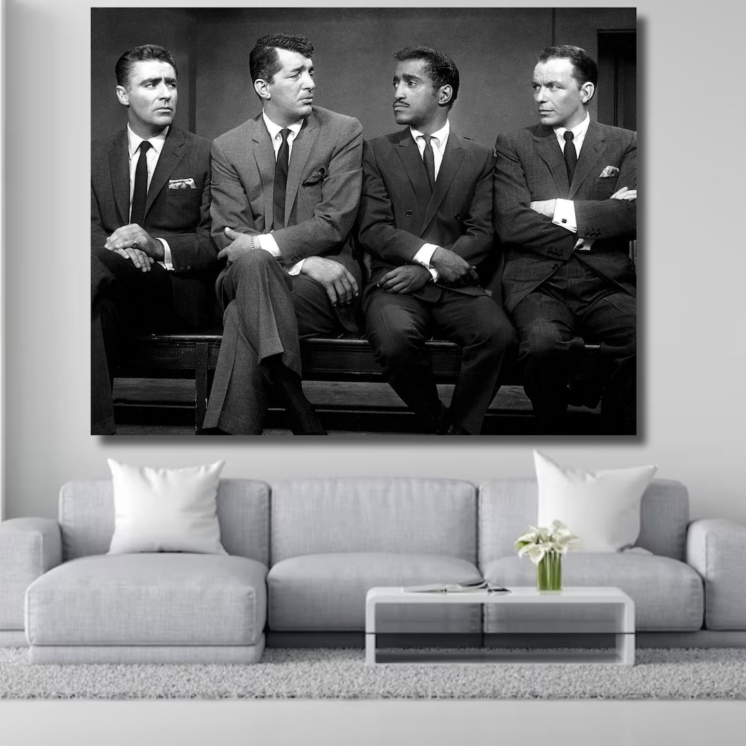 The Rat Pack,the Rat Pack Canvas Art, the Rat Pack Painting Print Art