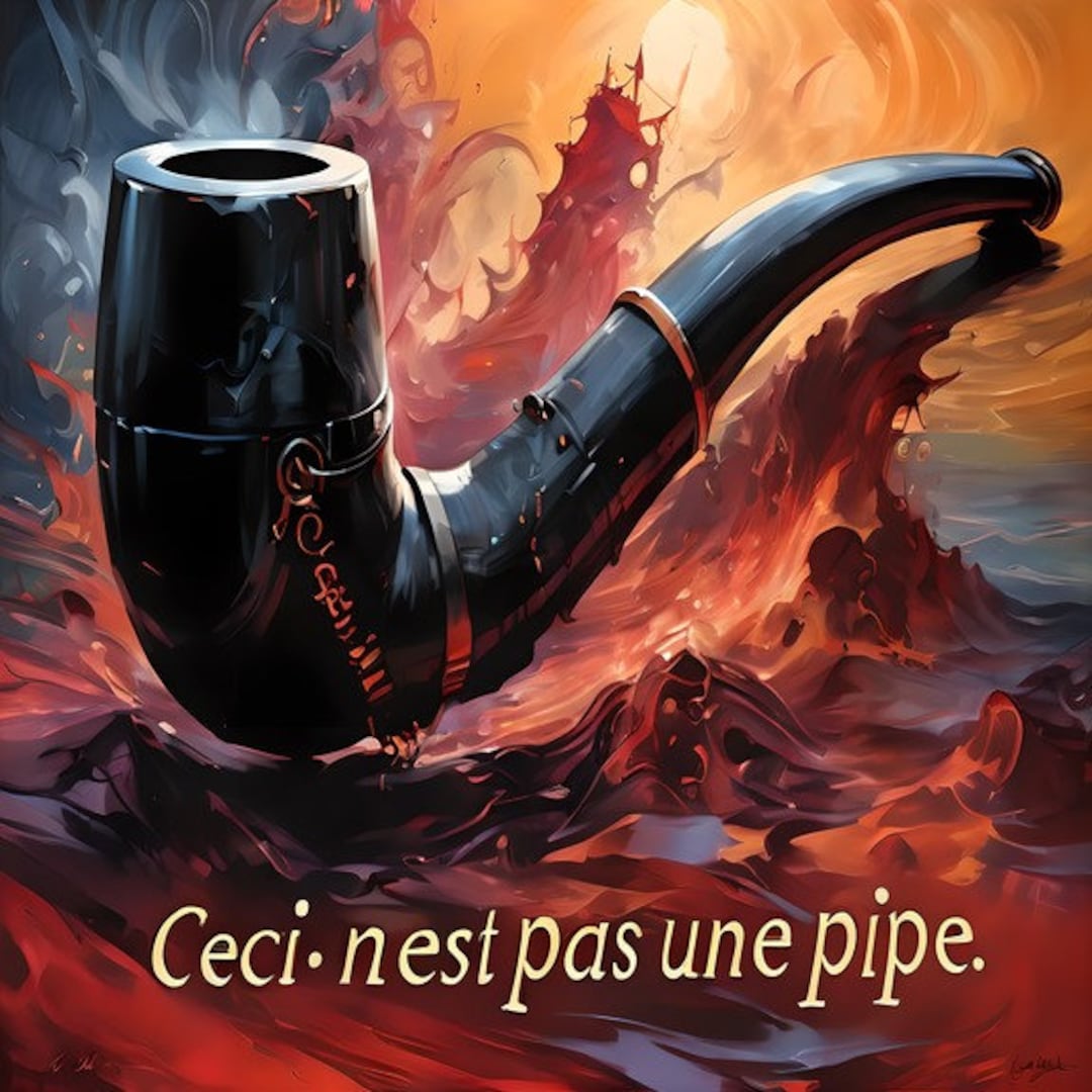 Pipe Artist René Magritte Print Canvas Wall Art,ceci Nest Pas Une Pipe Poster ...
