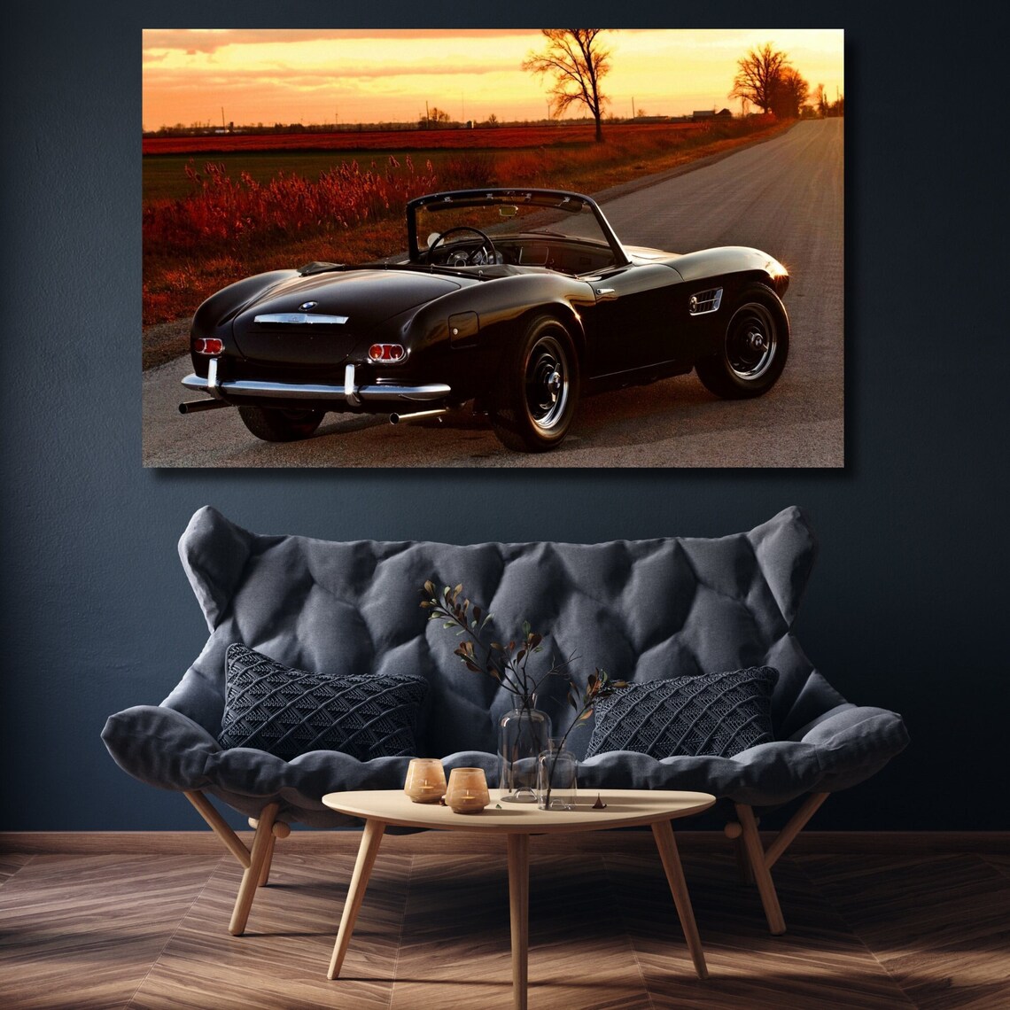 Bmw Poster/ BMW 507 Canvas Wall Art/ Classic Car Poster/ - Etsy
