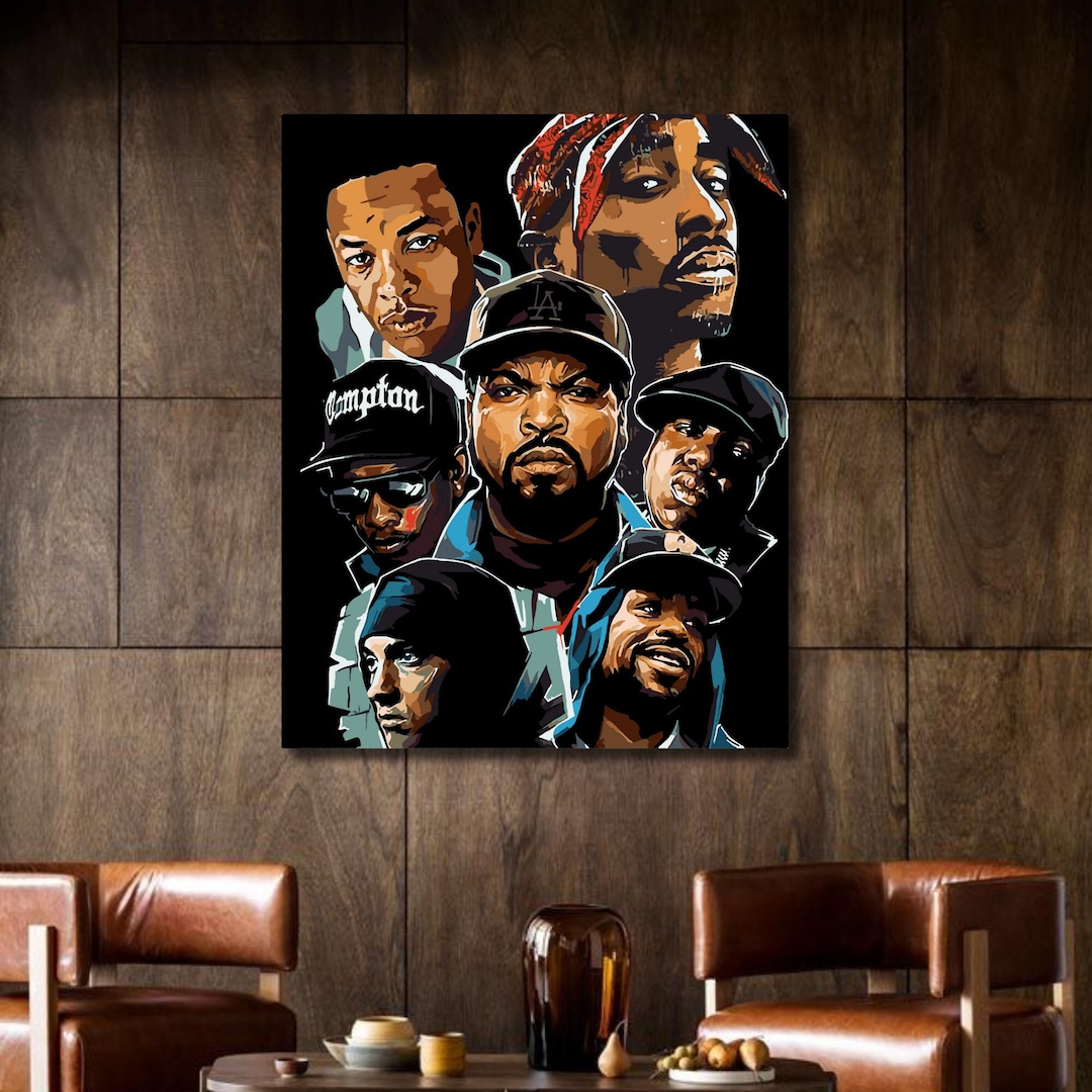 Rap Legends Poster Print,hiphop Wall Art Canvas,rappers Poster Print