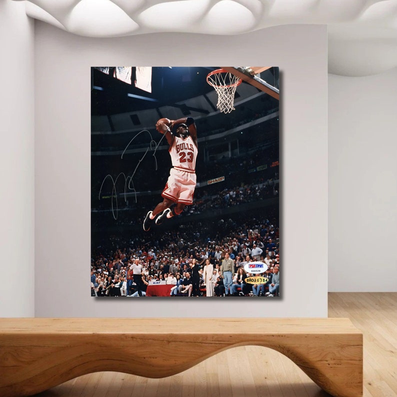 michael jordan slam dunk poster