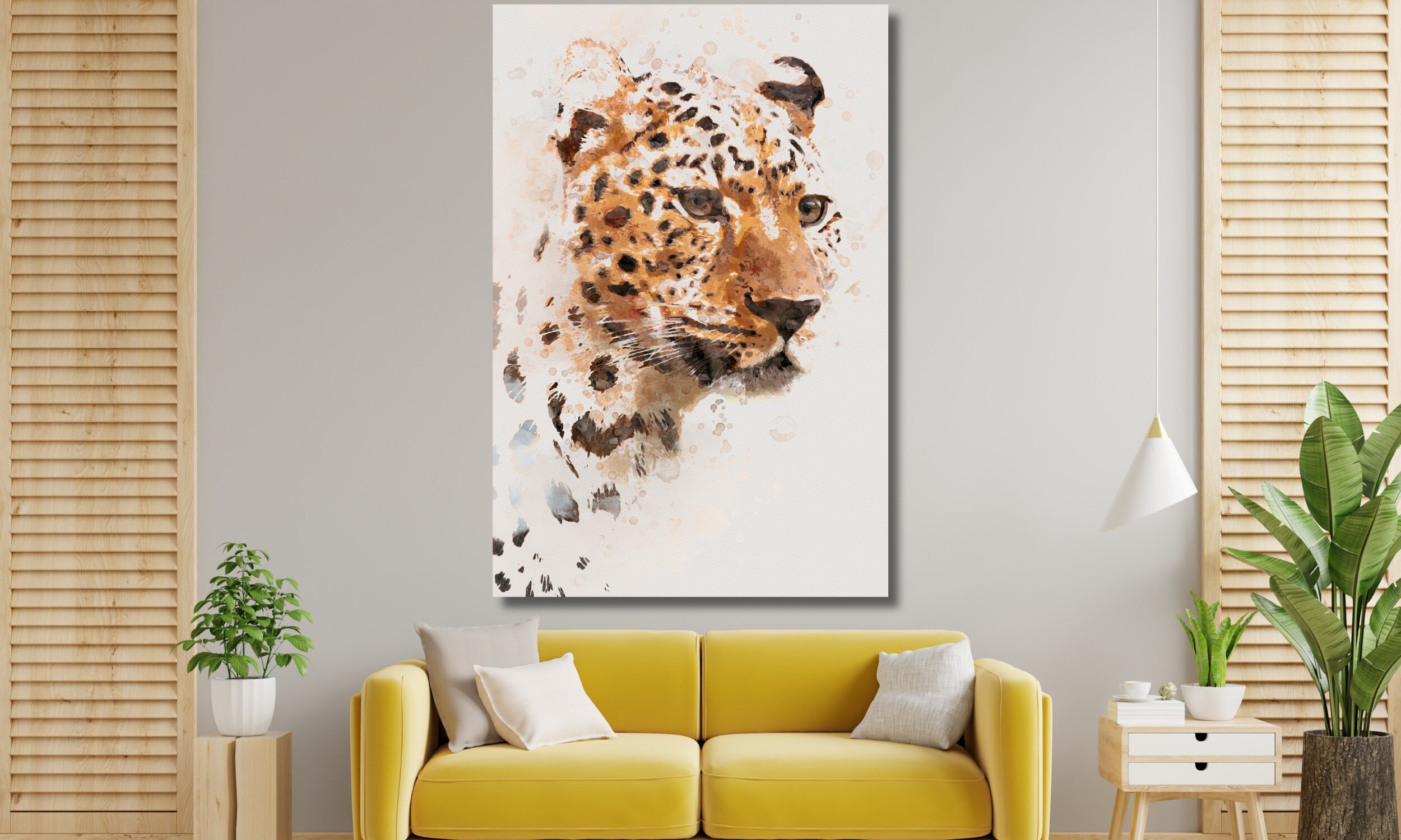 Watercolour Jaguar Wall Art Jaguar Wall Art Poster Home Etsy