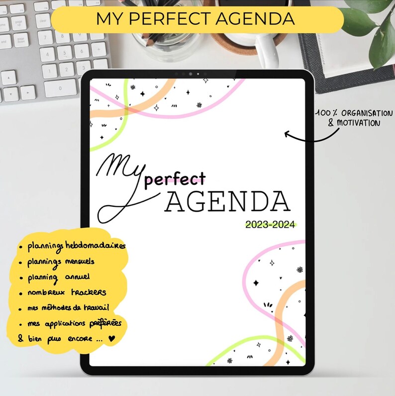 MY PERFECT AGENDA : planner numérique 2023-2024 image 1