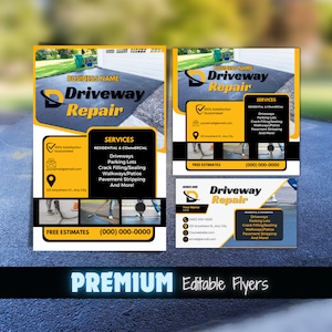 Modelos de folheto de serviço de reparo de entrada de automóveis Folheto de mídia social Modelo de cartão de visita de serviço de folheto profissional para impressão Folheto de reparo de entrada de automóveis