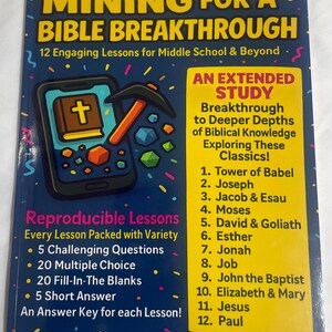 Hard Copy - Bible Study Workbook | 12 Interactive Lessons for Middle School & Groups (Hardcopy Book)