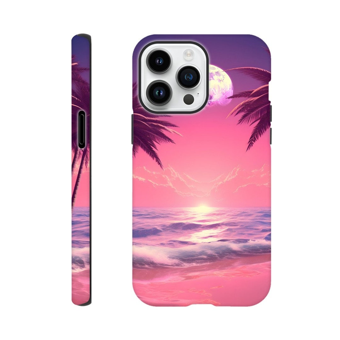 Pink Beach Vibes Phone Case iPhone 14 Case iPhone 13 Case Etsy