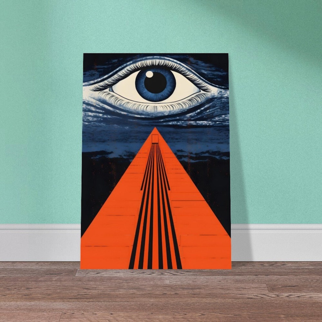 Metal Wall Art Eye Optical Illusion Wall Décor Hangings Etsy