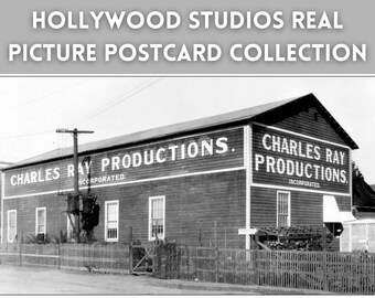 Vintage Hollywood Studios Postcard Collection: 215 Digital Ephemera Images (Instant Download