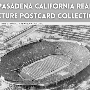 vintage Pasadena en Californie - Collection numérique de 215 vraies cartes postales avec photo (RPPC) | 5,5 x 3,5 pouces, 300 ppp | Téléchargement instantané