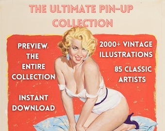 Vintage Pin-Up Art Mega Collection: 2000+ High-Res Images (Digital Download)