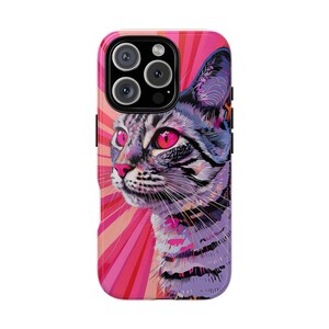 Colorful Cat Phone Case - Vibrant Design for Pet Lovers, Gift for Cat Owners, Cute Cat Accessory, Unique Phone Cover