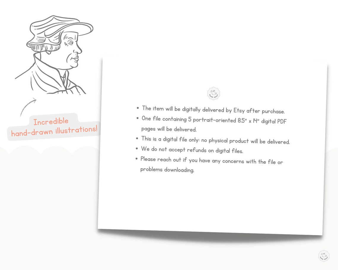 Martin Luther Printable Protestant Reformation Day Coloring Pages for Kids Sunday School ...