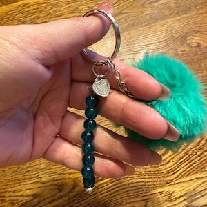 Teal keychain