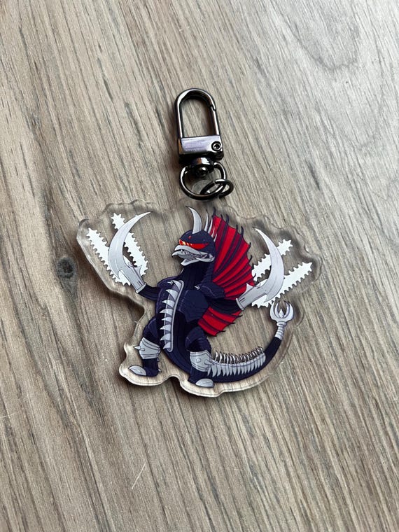 Gigan Gojira Kaiju Glossy 2.5 in Keychain Double Sided - Etsy