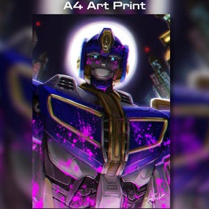 Transformers Sentinel Prime A4 Art Print Glossy Poster