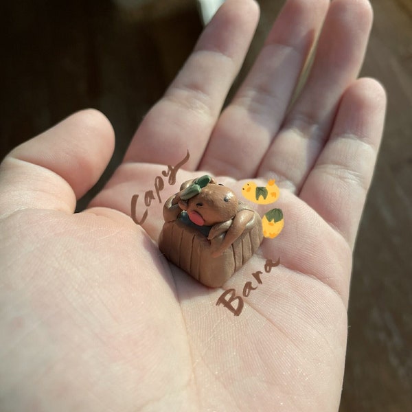 CAPybara artisan polymer clay key cap!!