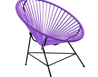 Purple Flower Acapulco Chair