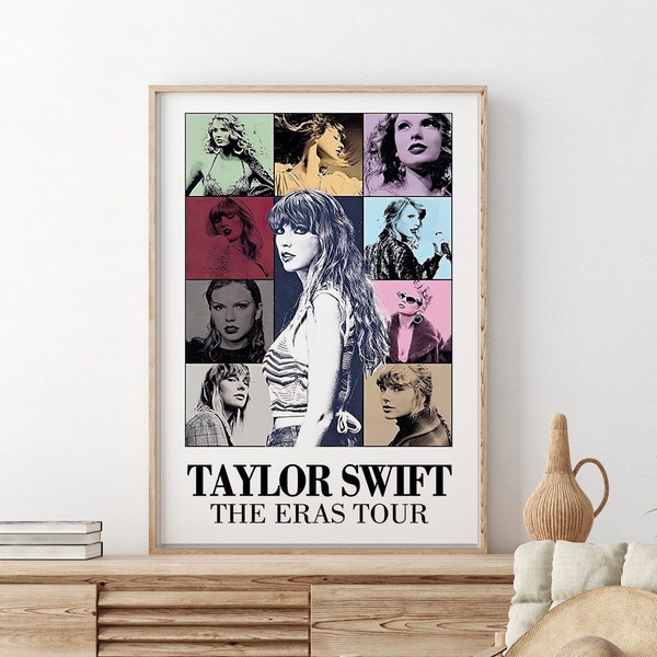 Affiche Taylor Swift, affiche de la tournée des époques Taylor Swift, affiche de la tournée des époques, cadeau pour elle, cadeau pour lui, décoration de chambre de fille, affiche cadeau