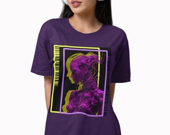 Cyber Trip Barcode Graphic Tee | Unisex Softstyle T-Shirt