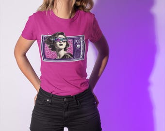 Retro TV Static Unisex Graphic Tee | Unisex Softstyle T-Shirt