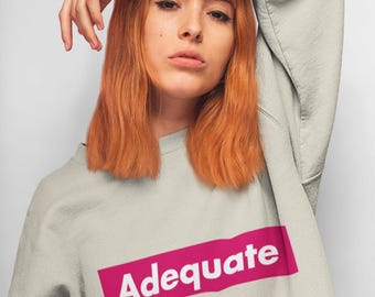Adequate Parody Checkerboard Graphic Pullover | Unisex Heavy Blend™ Crewneck Sweatshirt