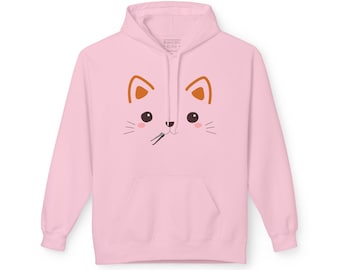Kawaii Cat Lockpick Graphic Hoodie | Unisex Midweight Softstyle Fleece