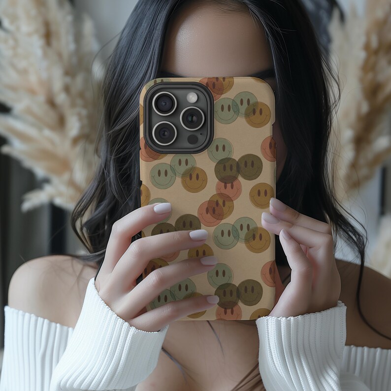 Minimalistic Phone Cover. Dual Layered For Protection. Brown Hues. Neutral Colors.