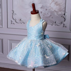 Vestido Cora - mariposas celestes