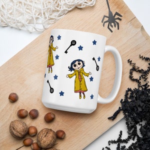 Coraline White Glossy Mug | 11oz or 15oz