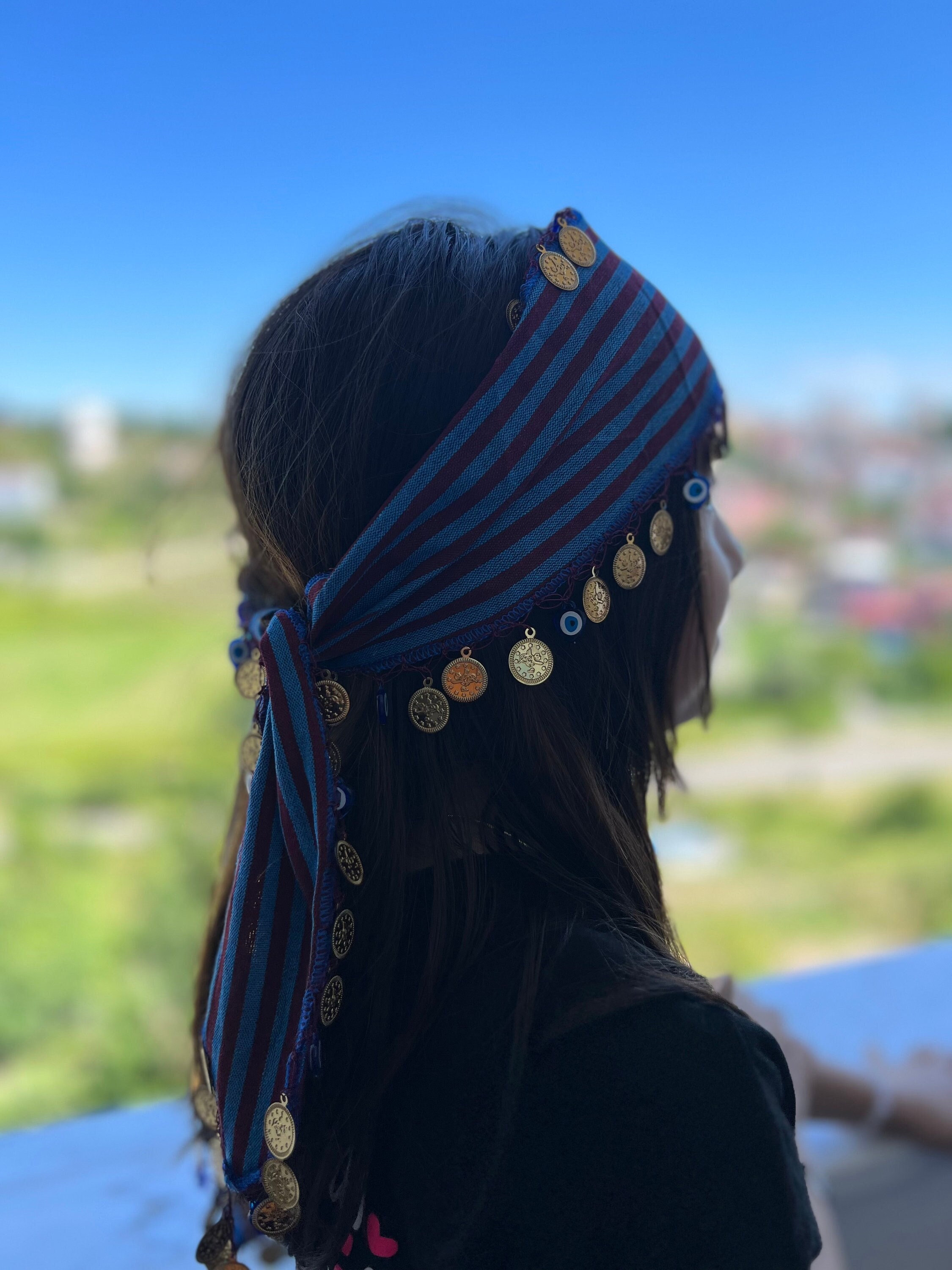 Gypsy style head scarf hot sale