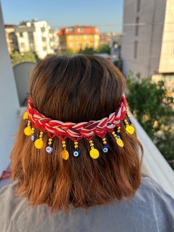Elegant Multicolor Braided Headband Wide Sequin Braided Headband - Buy headbands for women main image 4